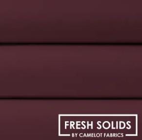 Camelot - Fresh Solids - Bordeaux - Fabric by the half yard