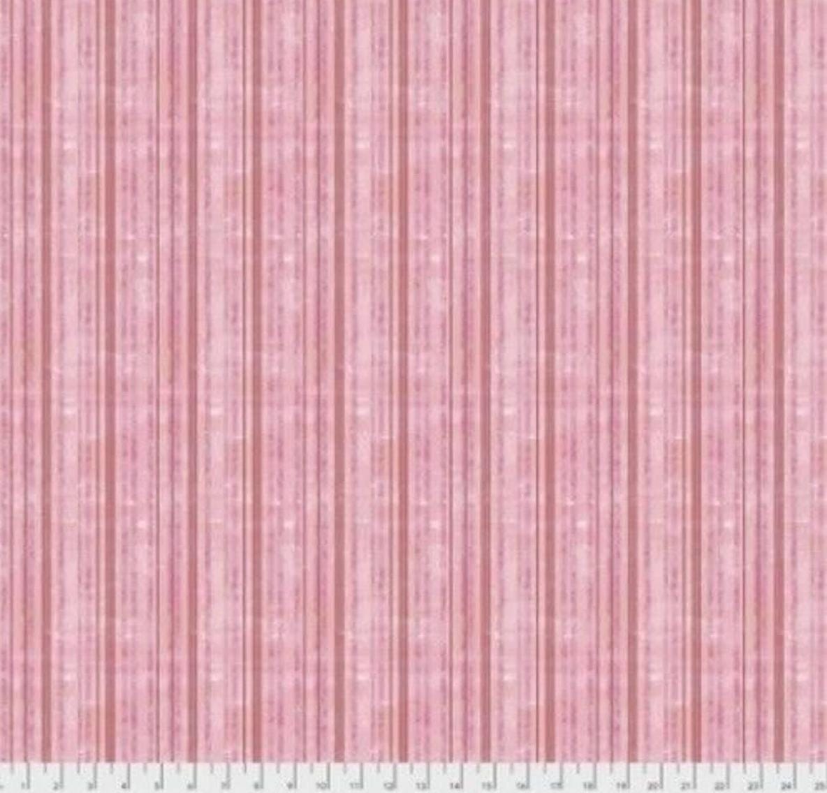 Free Spirit - Georgia Blue - Taffy Pull - Pink - Fabric by the half yard