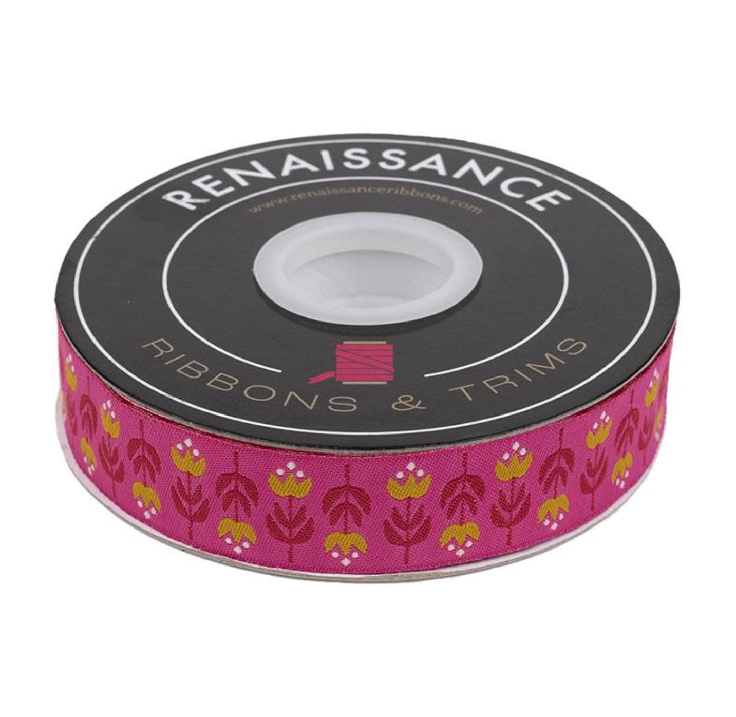 Ruby Star Society - Woodland Park - Pick Guard 7/8" Wide Jacquard Ribbon by Rashida Coleman Hale for Renaissance Ribbon  - By the HALF Yard