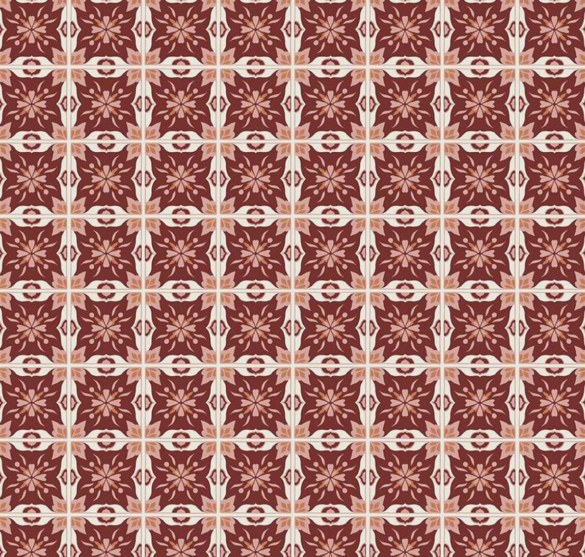 Riley Blake - Olive Grove - Mill Tiles - C16634-PLUM - Quilting fabric by the half yard