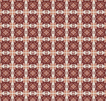 Riley Blake - Olive Grove - Mill Tiles - C16634-PLUM - Quilting fabric by the half yard