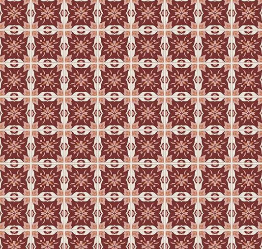 Riley Blake - Olive Grove - Mill Tiles - C16634-PLUM - Quilting fabric by the half yard