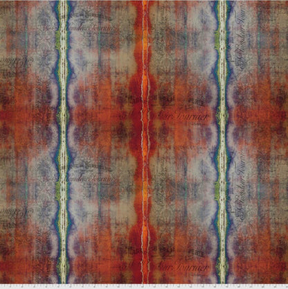 Free Spirit Tim Holtz - Abandoned - Eclectic Elements Dyed Stripe Multi - Fabric by the half yard