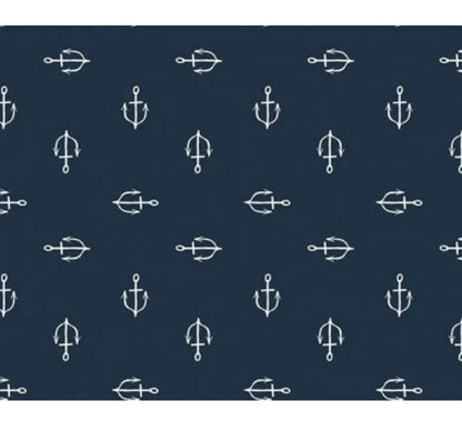 Dear Stella - Sink Or Swim - Anchors - Navy - 100% Quilting Cotton by the half yard - STELLA-SRR1058