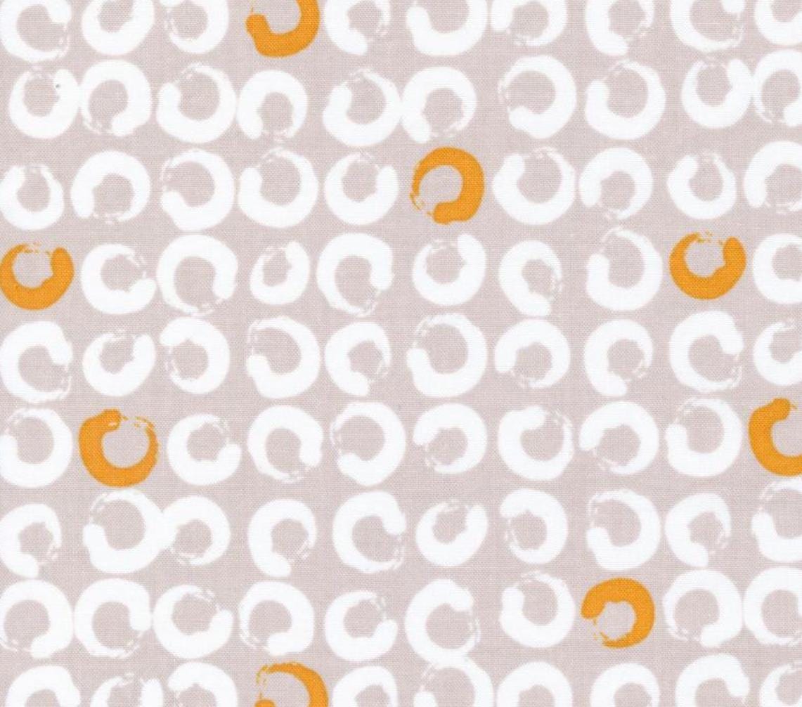 Moda - Bluish - Bobbins - Sand, by Zen Chie - Fabric by the Half Yard