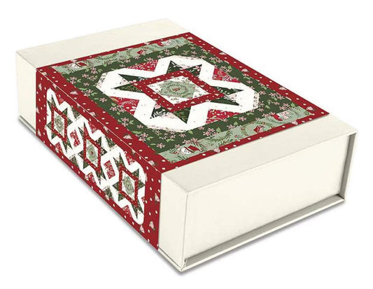 Riley Blake - A Little Christmas Mistletoe and Holly Table Runner Quilt Kit by Beverly McCullough KT-16400