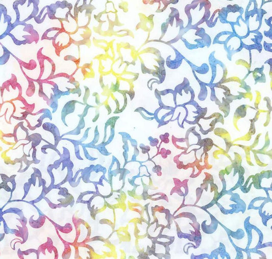 Riley Blake - Expressions Batiks Radiant Rainbow Sherbet - Hand Dyed Batik Quilting fabric by the half yard BT23382-128