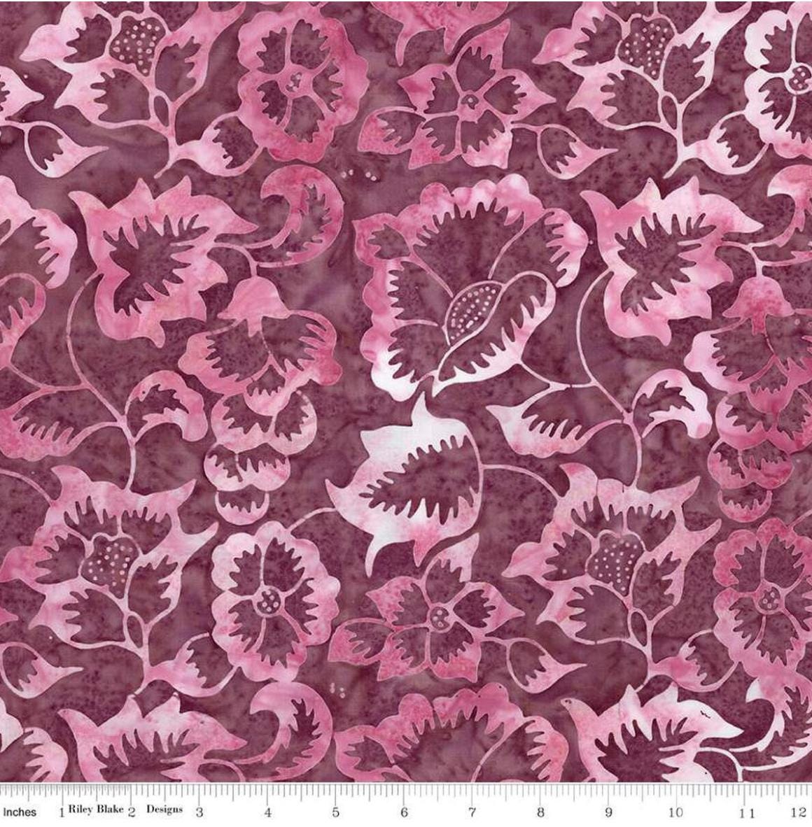 Riley Blake - Expressions Batiks Radiant Flourish Prismatic Bliss - Hand Dyed Batik Quilting fabric by the half yard BT23380-203