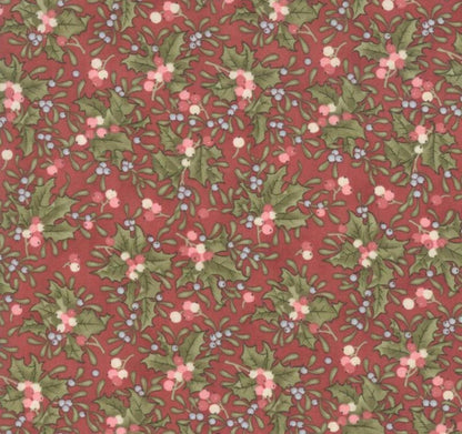 Moda - Marches De Noel - Crimson - Fabric by the HALF YARD