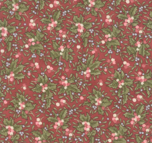 Moda - Marches De Noel - Crimson - Fabric by the HALF YARD