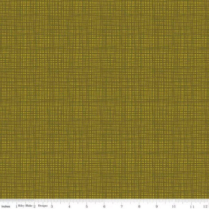 Riley Blake - Texture In Color - Olive by Sandy Gervais - Fabric by the half yard
