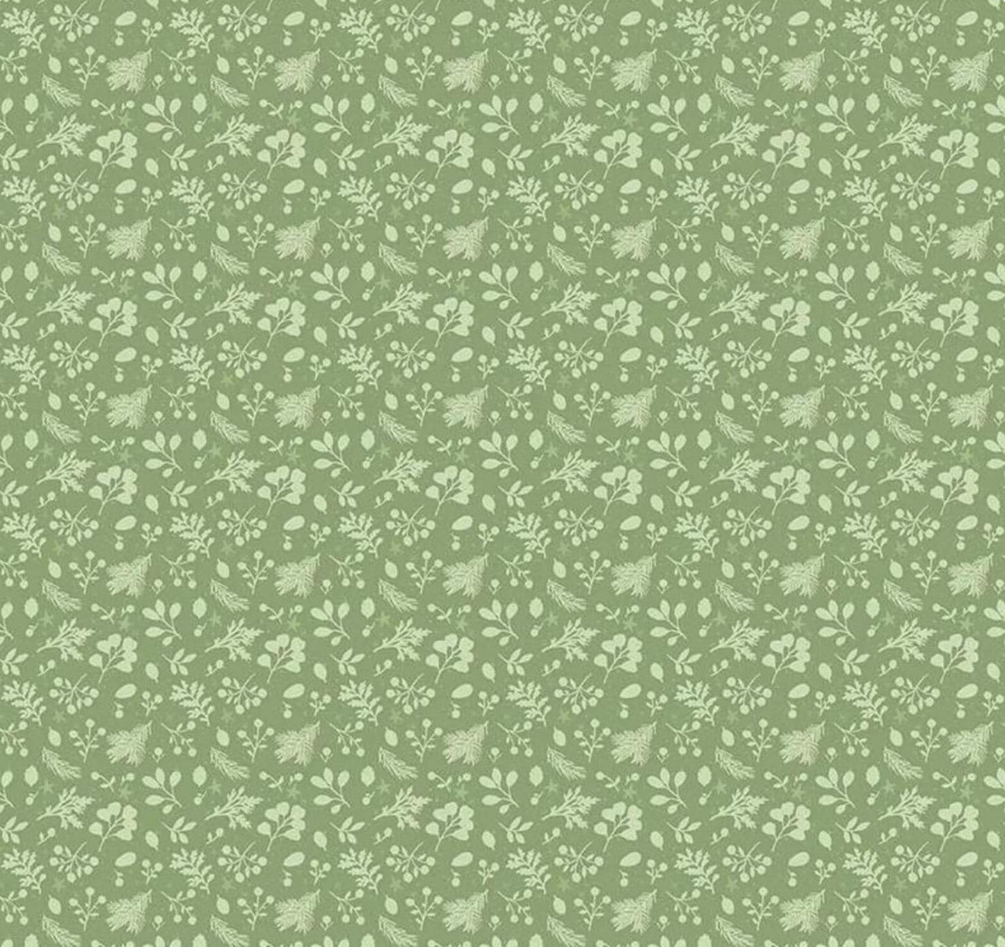 Riley Blake - Magical Winterland - Green Tonal Clover - C14947-CLOVER - Fabric by the half yard