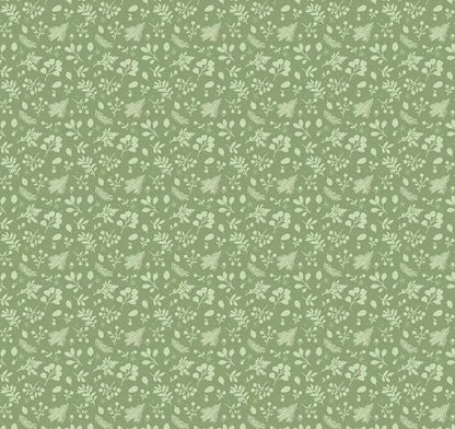 Riley Blake - Magical Winterland - Green Tonal Clover - C14947-CLOVER - Fabric by the half yard