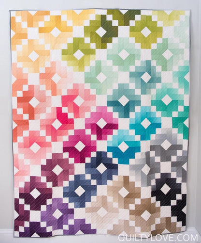 Ombre Gems by Quilty Love - Printed Paper Pattern