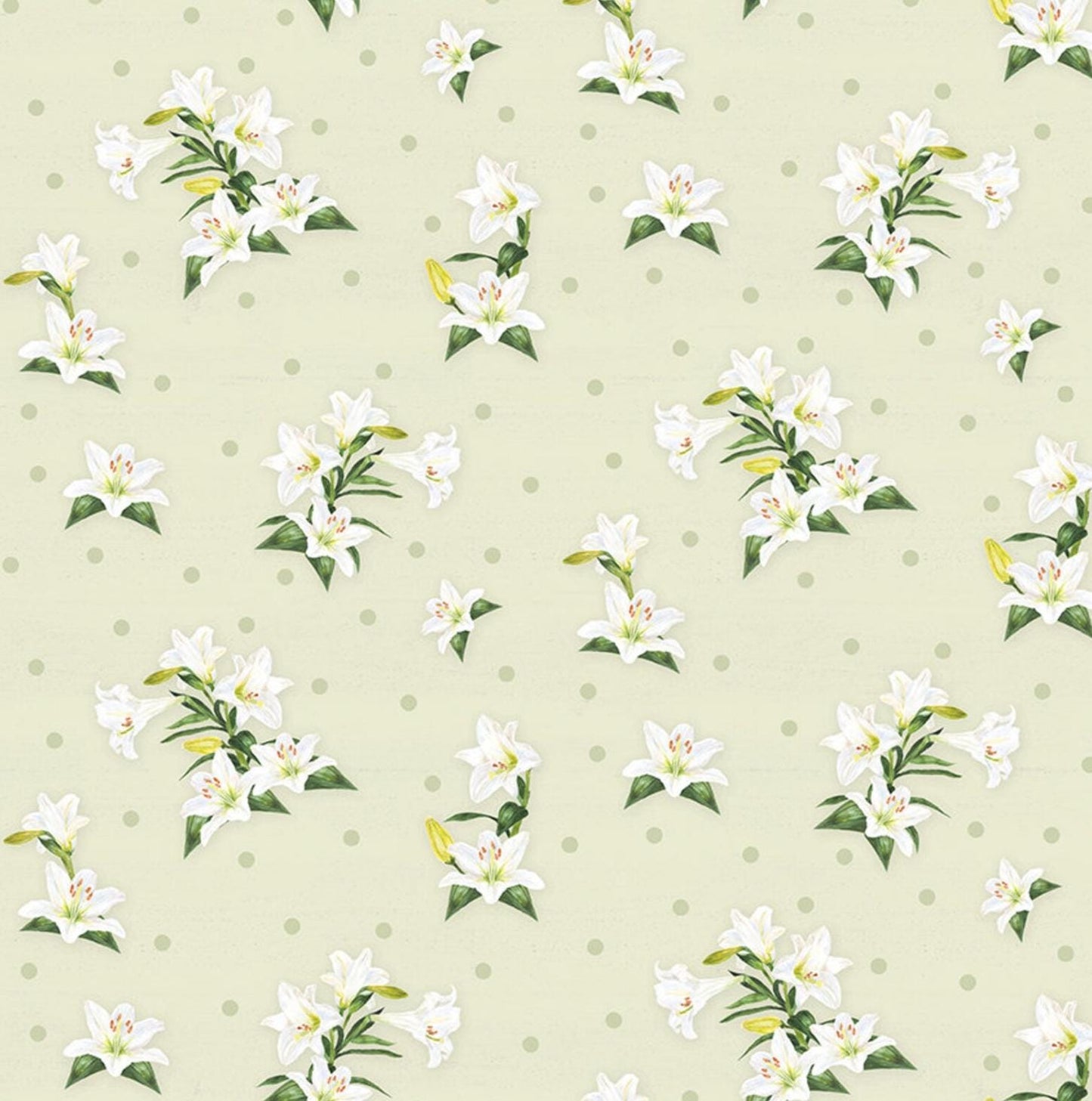 Riley Blake - Lily Toss Placemat Print by Tara Reed - Quilting Cotton by the HALF yard