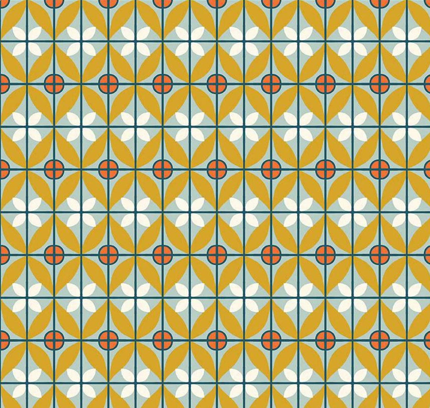 Riley Blake - Eden Tile - Mist - C12922 Geometric Quilting Cotton by the HALF Yard