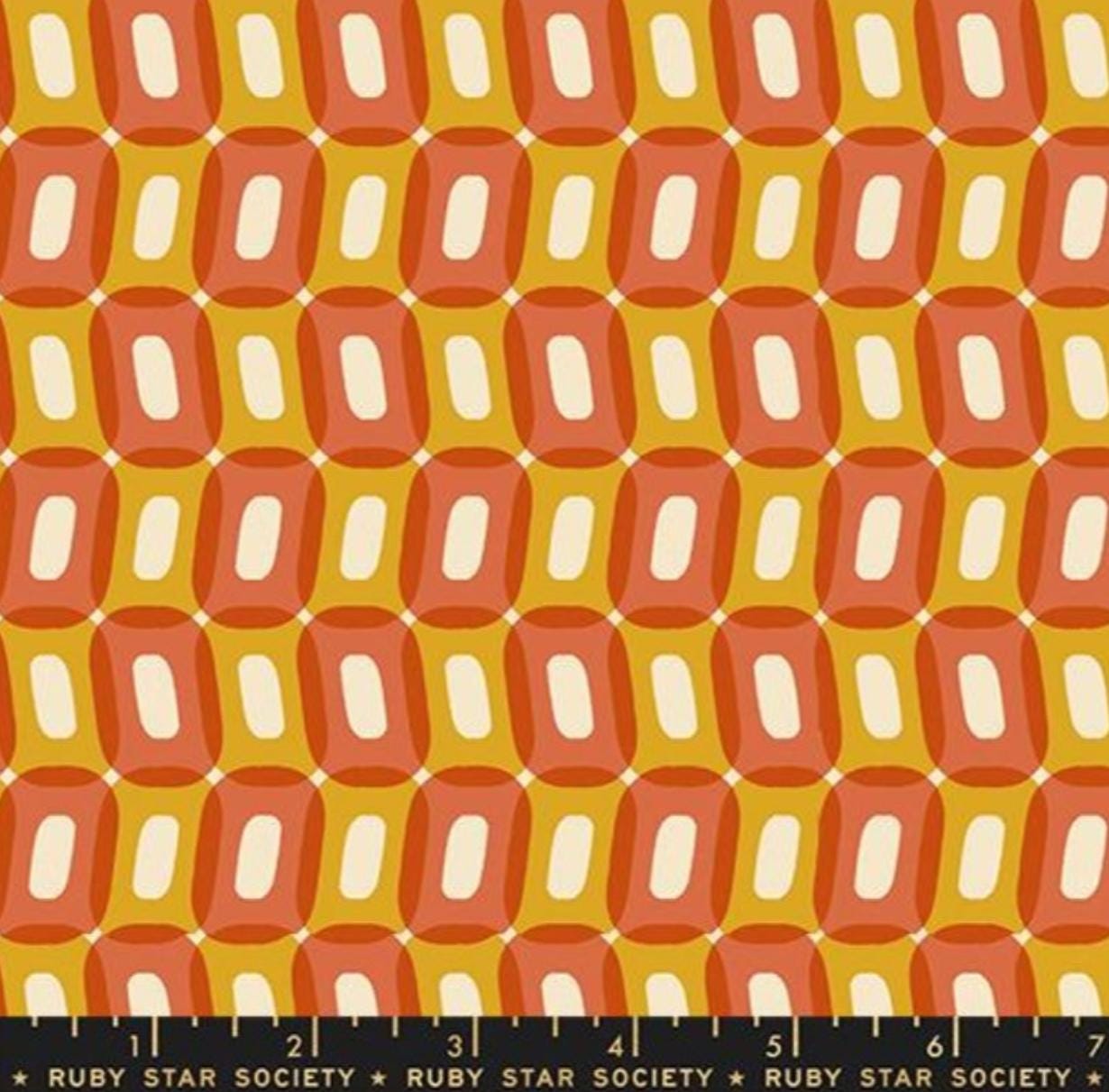 Ruby Star Society - To and Fro Ooos - Rust Orange by Rashida Coleman Hale - Fabric by the Half Yard
