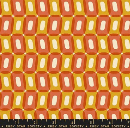 Ruby Star Society - To and Fro Ooos - Rust Orange by Rashida Coleman Hale - Fabric by the Half Yard