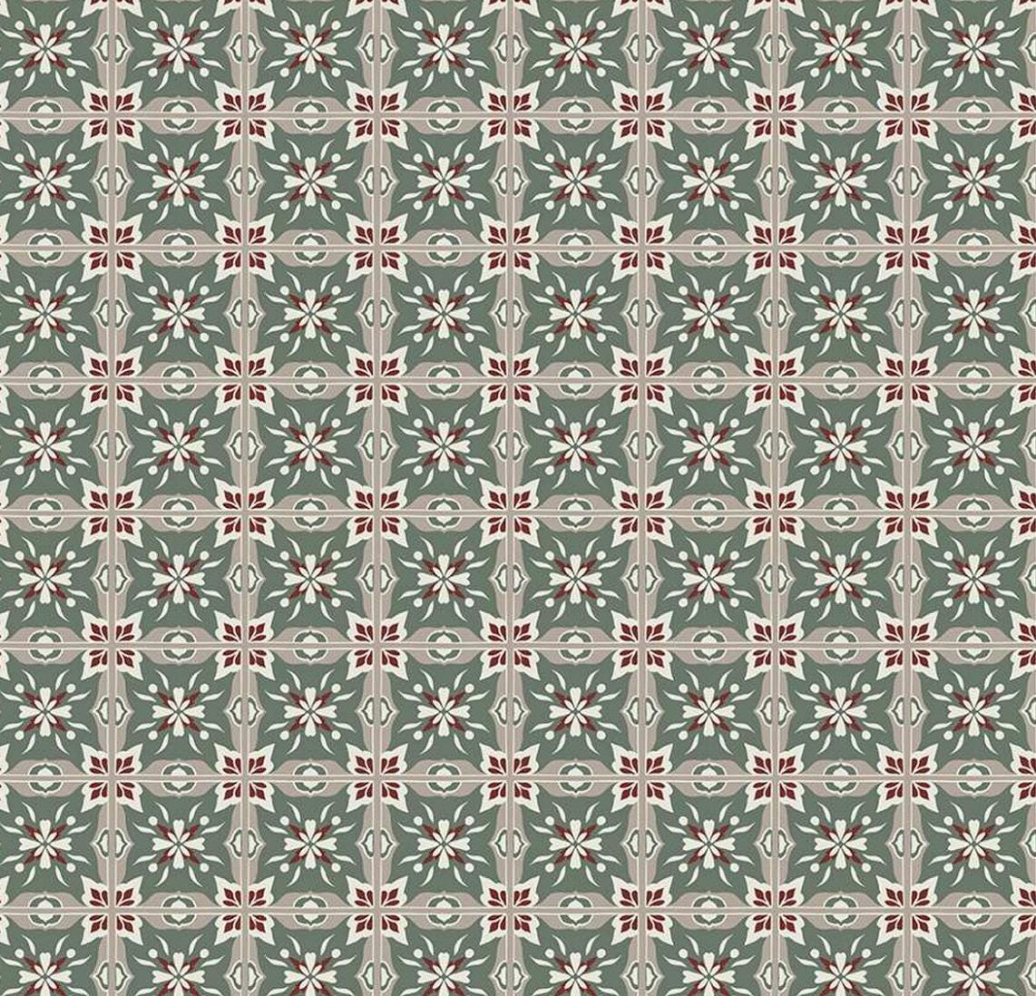Riley Blake - Olive Grove - Mill Tiles - C16634-GREEN - Quilting fabric by the half yard