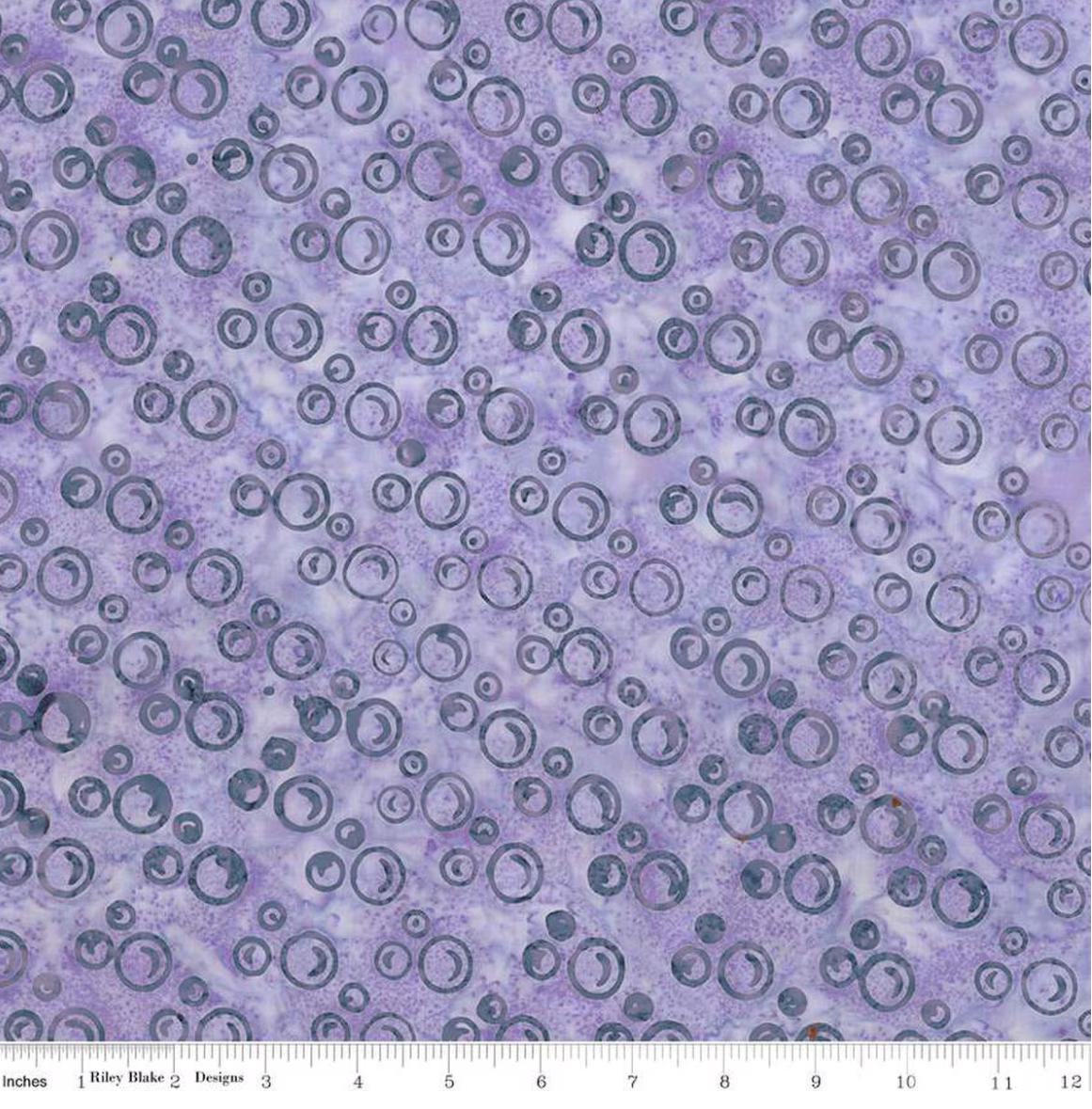 Riley Blake - Expressions Batiks Radiant Lavender Blue - Hand Dyed Batik Quilting fabric by the half yard BT23384-172